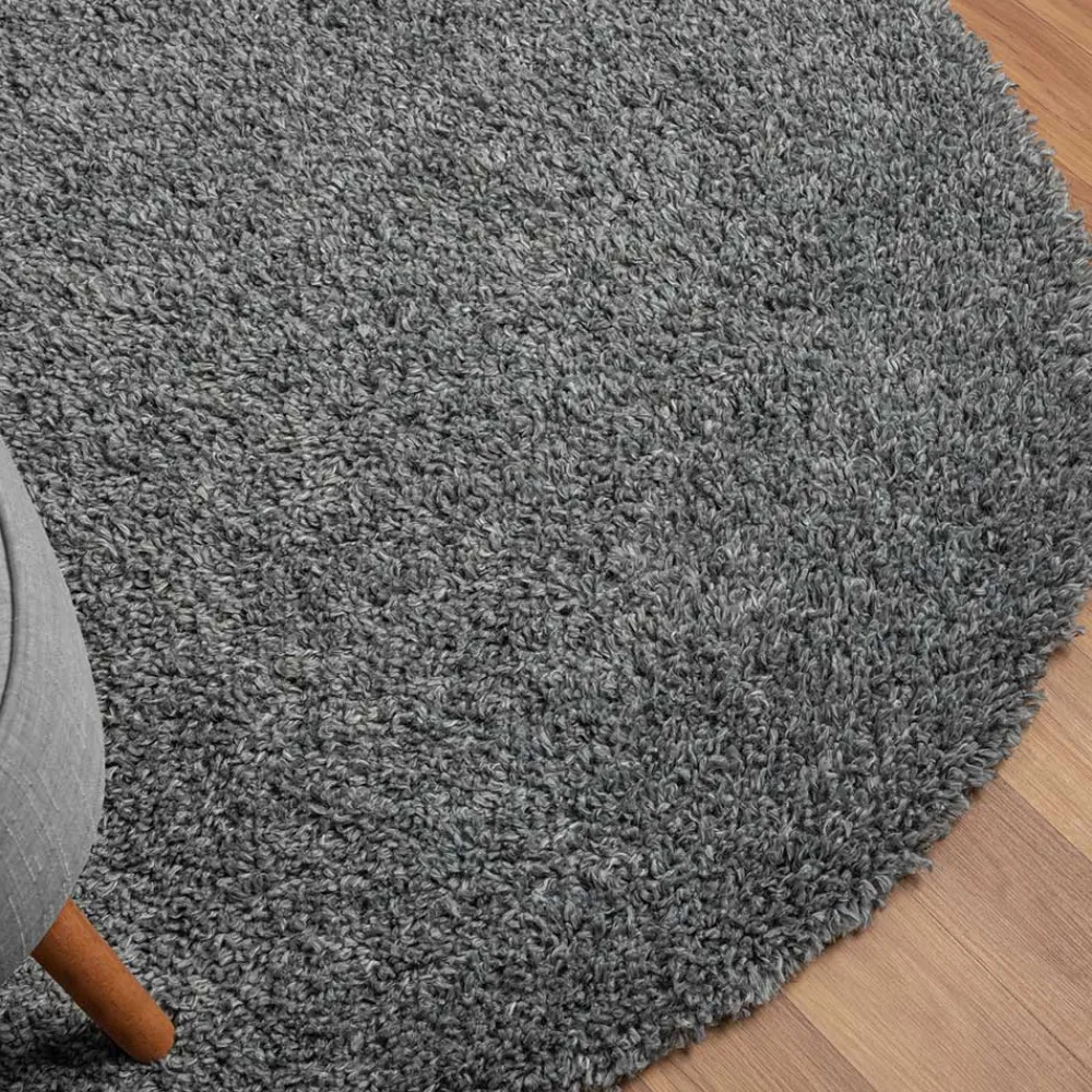 Grauer Hochflor Teppich Fachet*Pharao24 Outlet