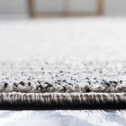 Outlet Grauer Kurzflor Teppich Grandios Teppiche