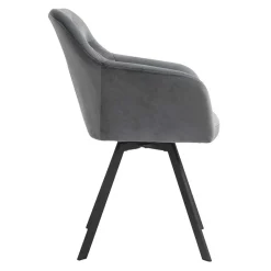 Grauer Samt Stuhl Trees*Pharao24 Clearance