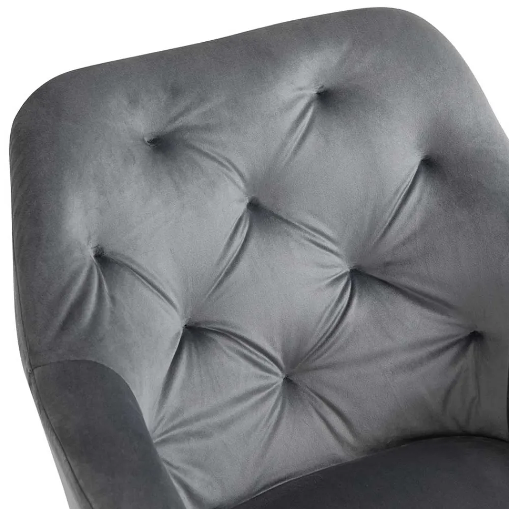 Grauer Samt Stuhl Trees*Pharao24 Clearance