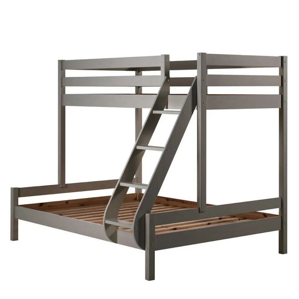Graues Etagenbett Emli Kinder Etagenbetten|Kinderbetten