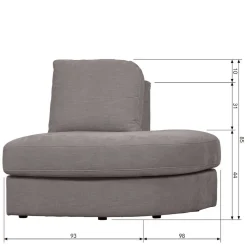 Hot Graues Modulsofa Fredoco Modulsofas