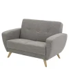 Graues Zweiersofa Rujona*Pharao24 New