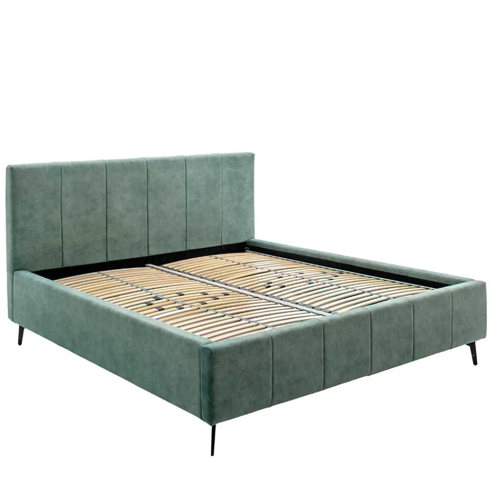 Grünes Velours Polsterbett Marzo*Pharao24 Sale