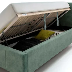 Grünes Velours Polsterbett Marzo*Pharao24 Sale