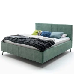 Grünes Velours Polsterbett Marzo*Pharao24 Sale