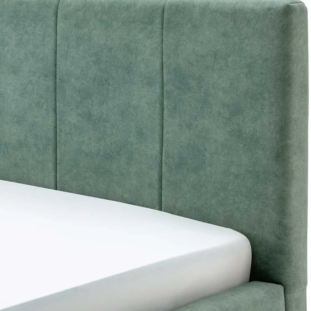 Grünes Velours Polsterbett Marzo*Pharao24 Sale