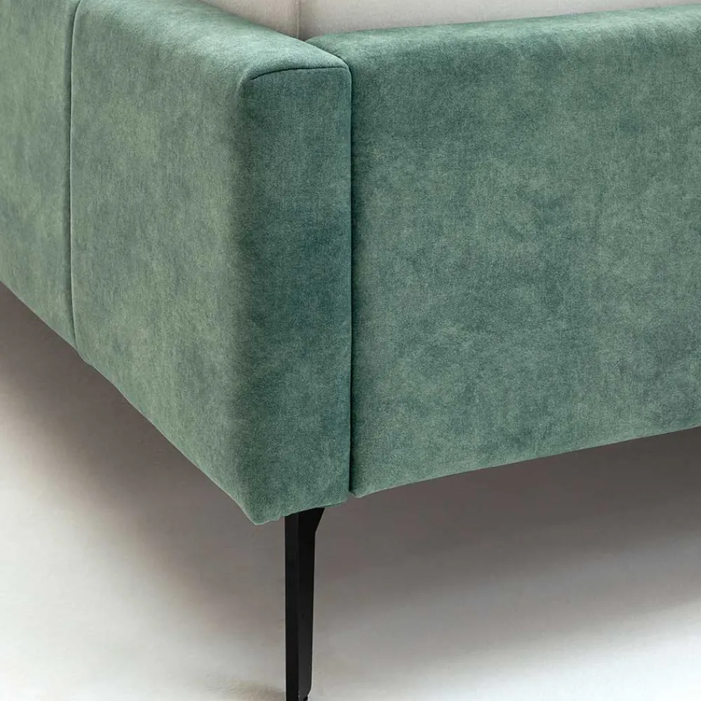 Grünes Velours Polsterbett Marzo*Pharao24 Sale