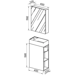 New Gäste WC Möbel Tujamy Badmöbel Sets