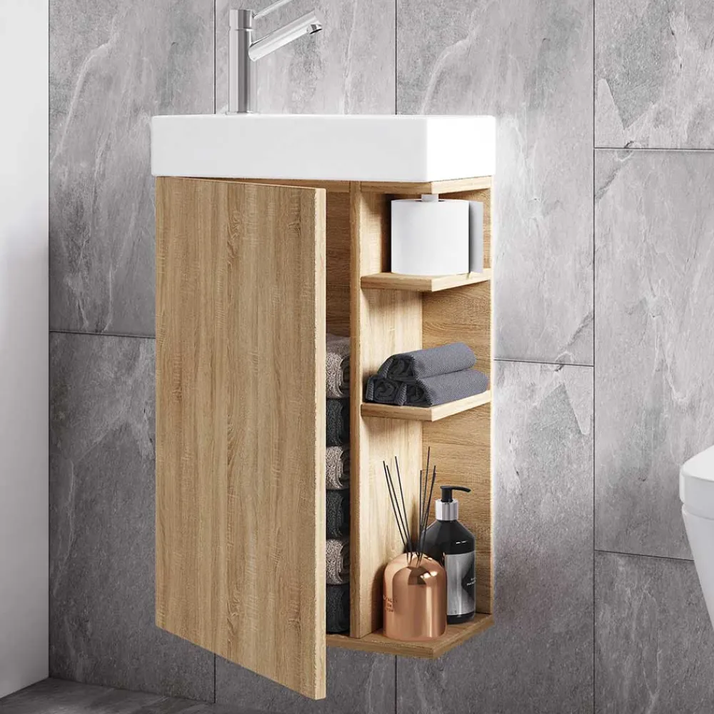 Online Gästewaschtisch Wandmontage Tujamy Badezimmerschränke|Waschbeckenunterschränke