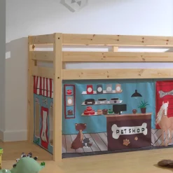 Discount Halbhohes Kinderbett Bevallia Kinder Kinderhochbetten|Kinderbetten