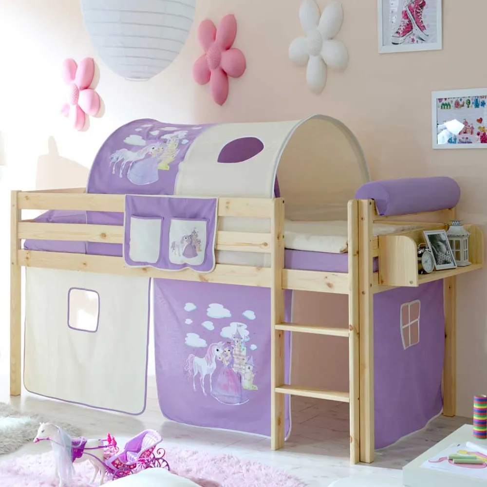 Halbhohes Kinderbett Leila Kinder Kinderhochbetten|Kinderbetten