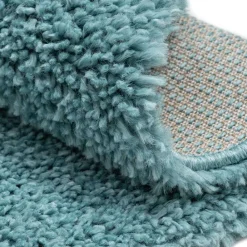 Hellblauer Hochflor Teppich Kairawan*Pharao24