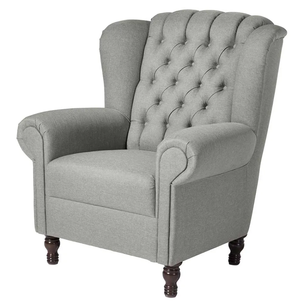 Hellgrauer Polstersessel Fanger*Pharao24 Outlet