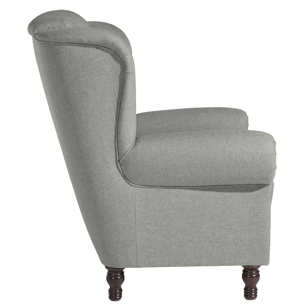 Hellgrauer Polstersessel Fanger*Pharao24 Outlet