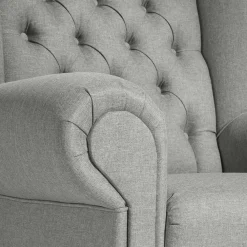 Hellgrauer Polstersessel Fanger*Pharao24 Outlet