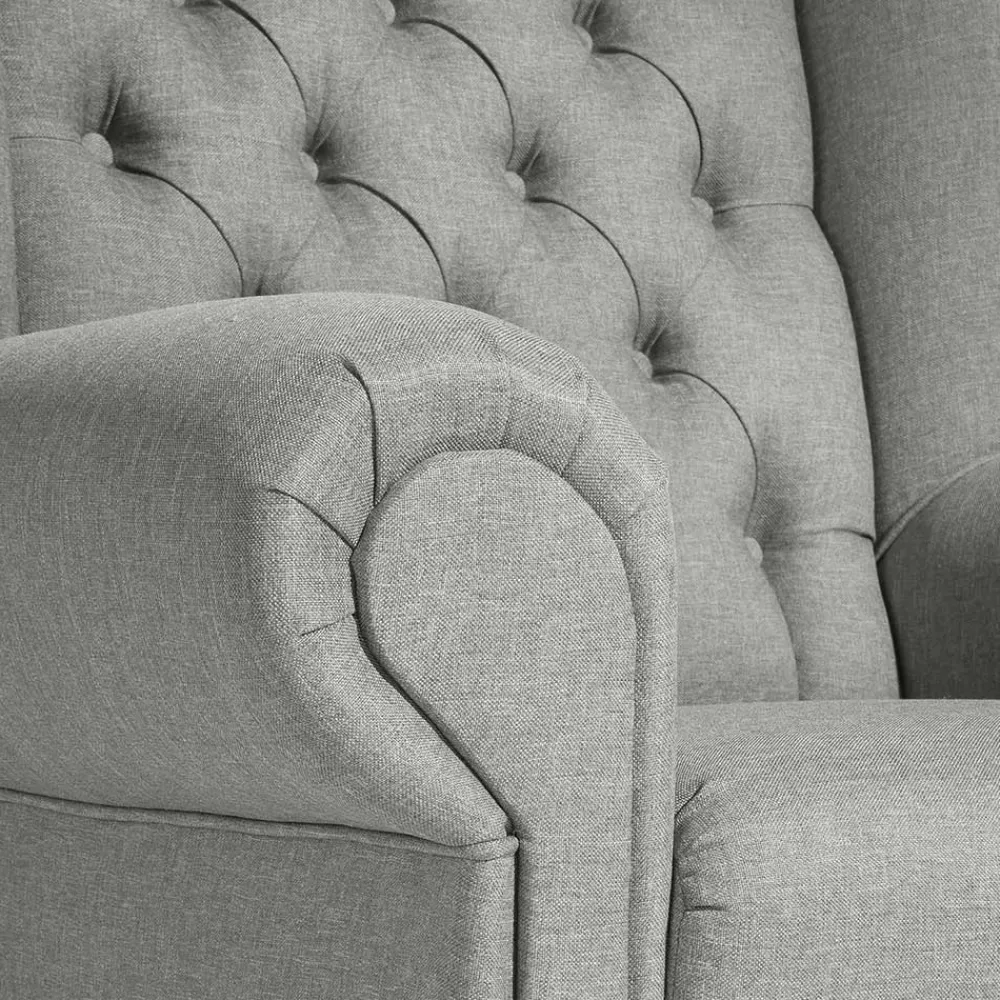 Hellgrauer Polstersessel Fanger*Pharao24 Outlet