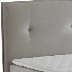 Hellgraues Boxbett Valpara Funktionsbetten|Schubkastenbetten