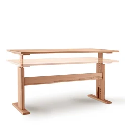 Höhenverstellbarer Schreibtisch Bahos Schreibtische|Massivholztische