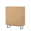 Outlet Highboard Carno Wohnzimmerschrank|Wohnzimmervitrinen