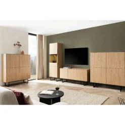 Outlet Highboard Carno Wohnzimmerschrank|Wohnzimmervitrinen