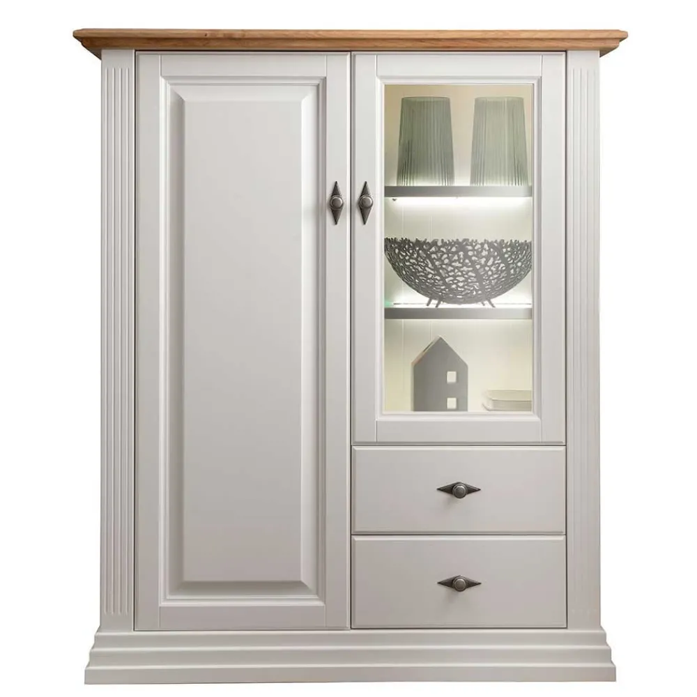 Best Highboard Greeks Massivholzmöbel|Wohnzimmerschrank