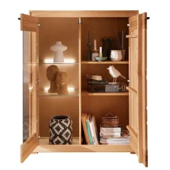 Highboard mit Glastür Olmedo*Pharao24 Discount