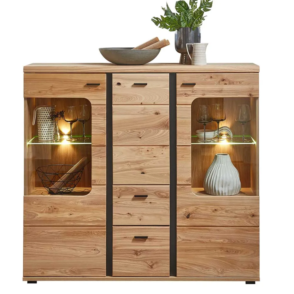 New Highboard Sebetino Vitrinenschrank|Highboards