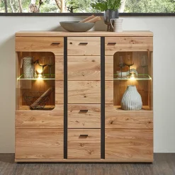 New Highboard Sebetino Vitrinenschrank|Highboards