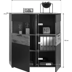 Highboard Vitrine Plestna*Pharao24 Outlet