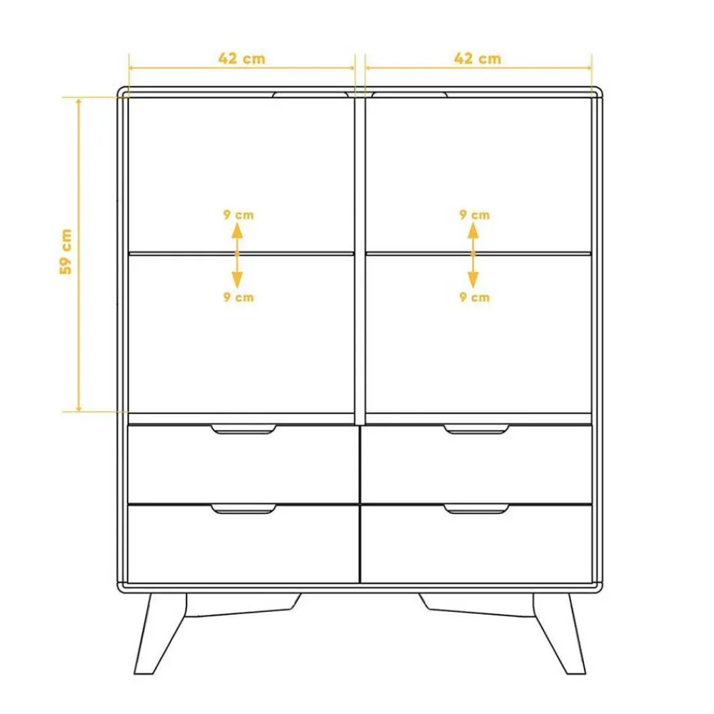 Best Highboard Vitrine Triancova Flurkommoden|Stauraumvitrinen