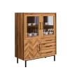 Clearance Highboard Vitrine Yalley Vitrinenschrank|Wohnzimmervitrinen