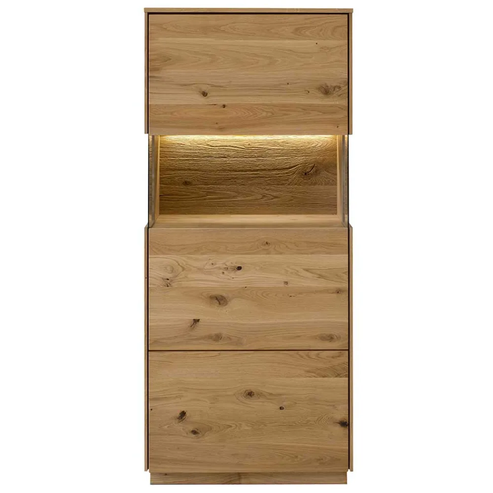 Hot Highboard Wildeiche Klever Wohnzimmerschrank|Stauraumvitrinen
