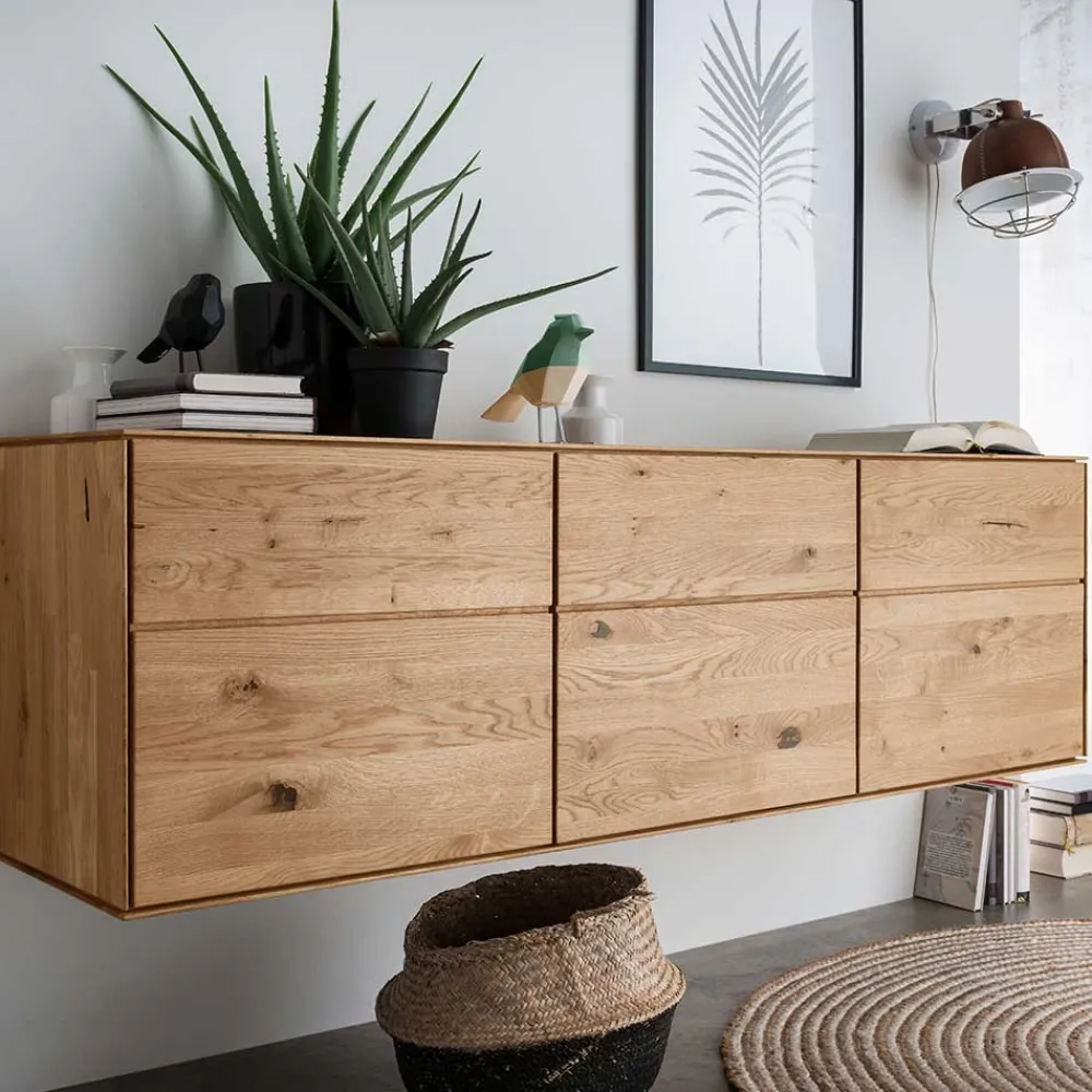 New Hänge Sideboard Rennia Massivholzmöbel|Wohnzimmerschrank