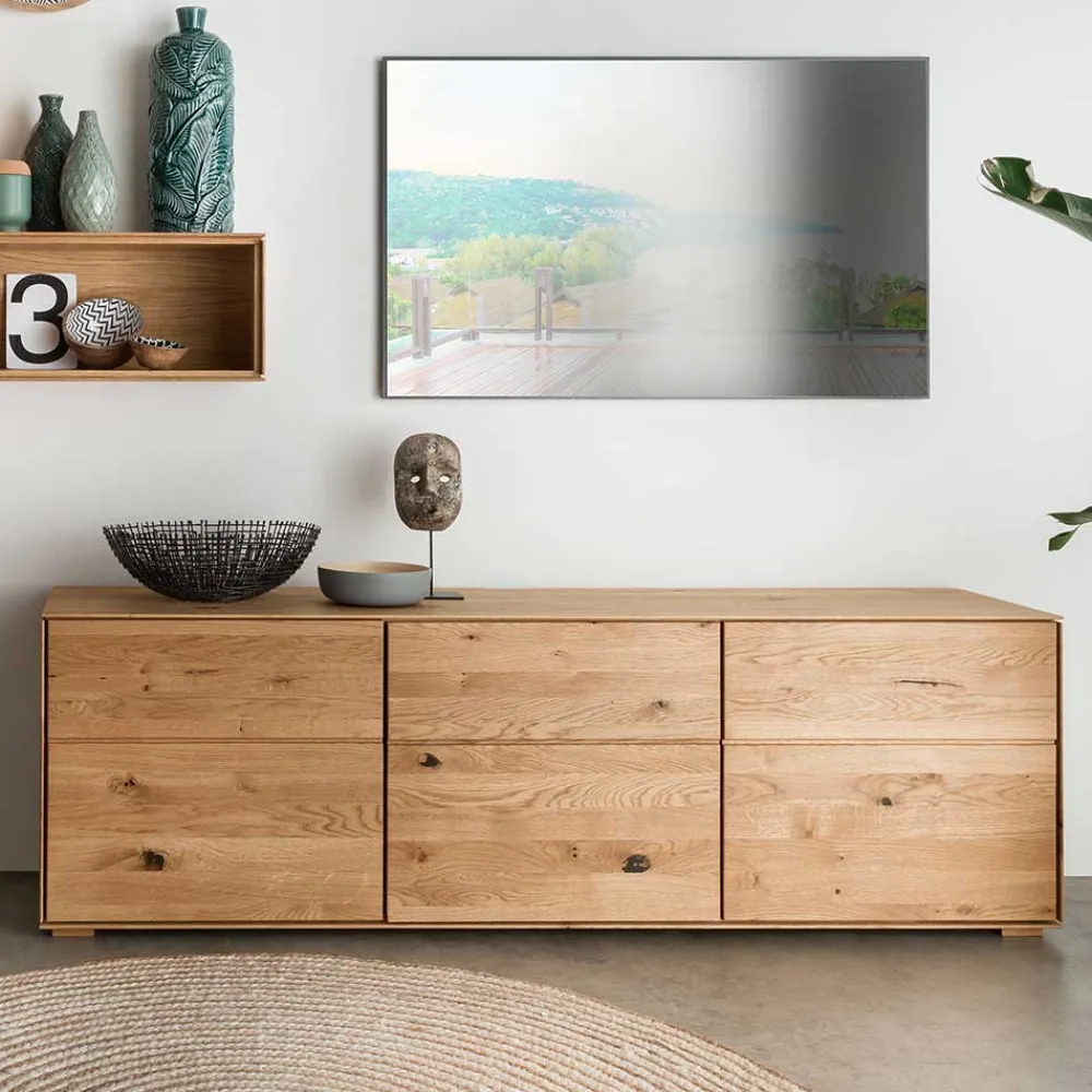 New Hänge Sideboard Rennia Massivholzmöbel|Wohnzimmerschrank
