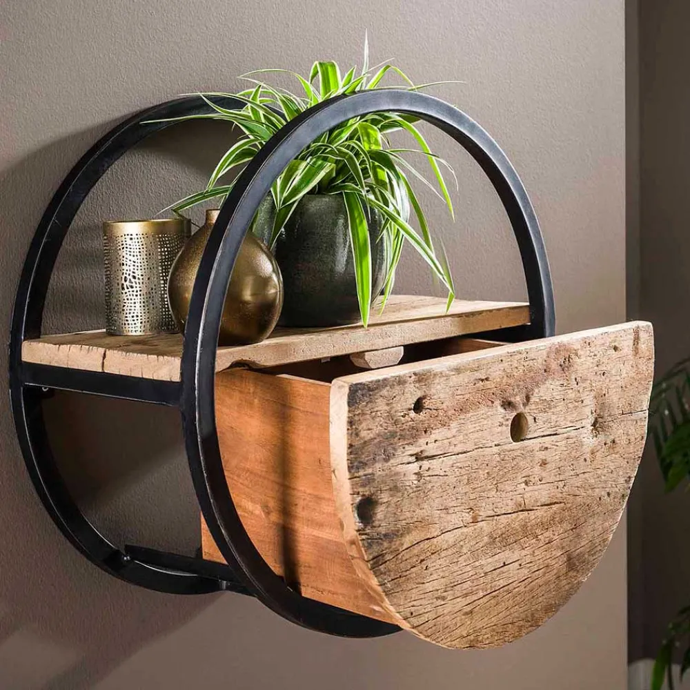 Discount Hängeregal Gabrun Wohnzimmerregale|Massivholzregale