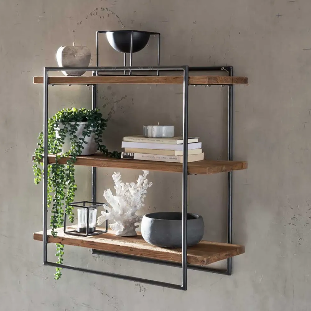 Hängeregal Koropi Wohnzimmerregale|Massivholzregale