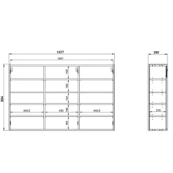 Clearance Hängeschrank Francais Schuhschränke