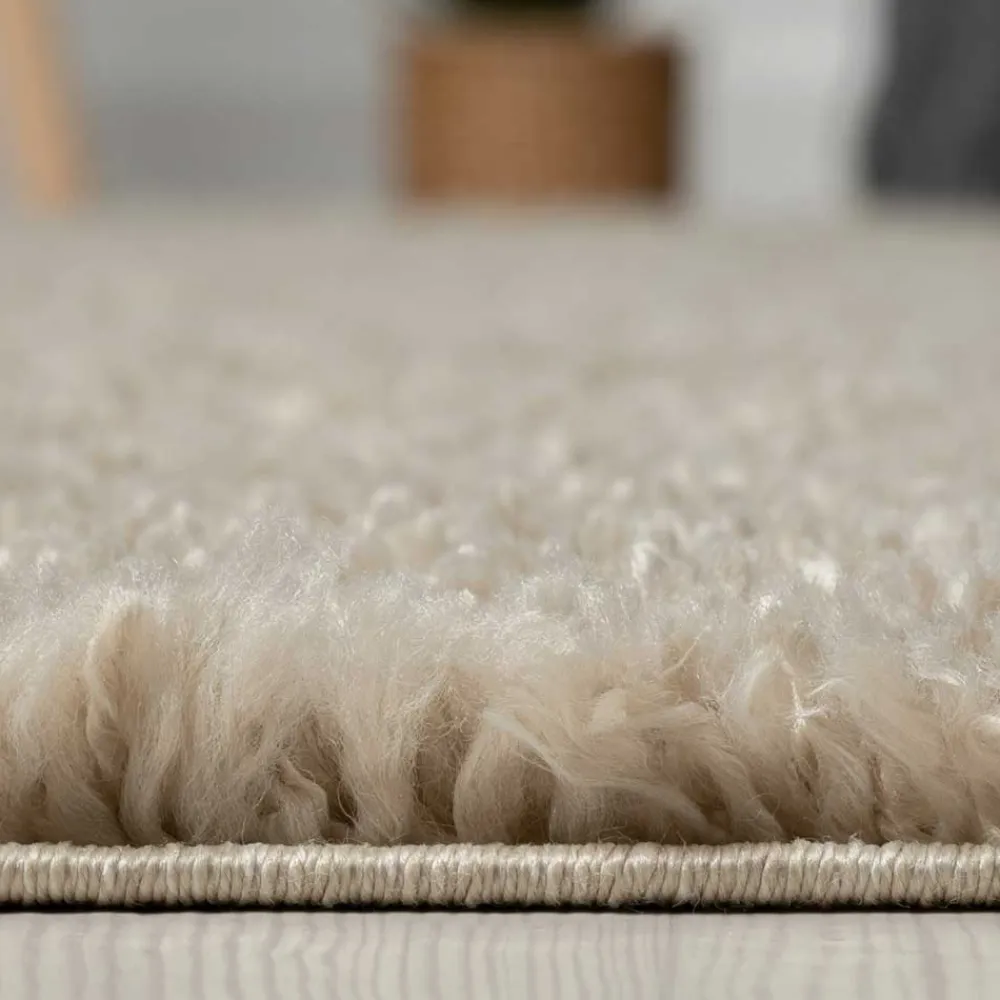 Clearance Hochflor Teppich Beige Pisaldo Teppiche
