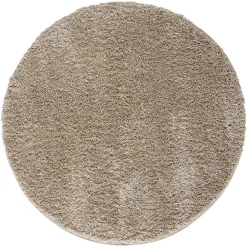 Hochflor Teppich Beige Rondma*Pharao24 Discount