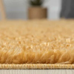 Hochflor Teppich Goldgelb Sesedra*Pharao24 Online