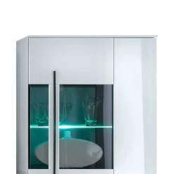 Clearance Hochglanz Highboard Bistian Stauraumvitrinen|Highboards