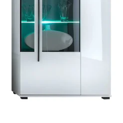 Clearance Hochglanz Highboard Bistian Stauraumvitrinen|Highboards