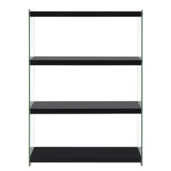 Clearance Hochglanz Regal Carnin Wohnzimmerregale|Glasregale