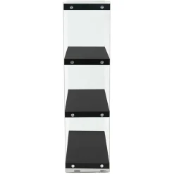 Clearance Hochglanz Regal Carnin Wohnzimmerregale|Glasregale