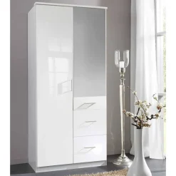 Hochglanz Schlafzimmerkleiderschrank Emritalo*Pharao24 Clearance