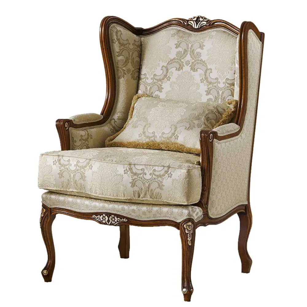 Outlet Hochwertiger Kaminsessel Easy Polstermöbel|Wohnzimmer Sessel