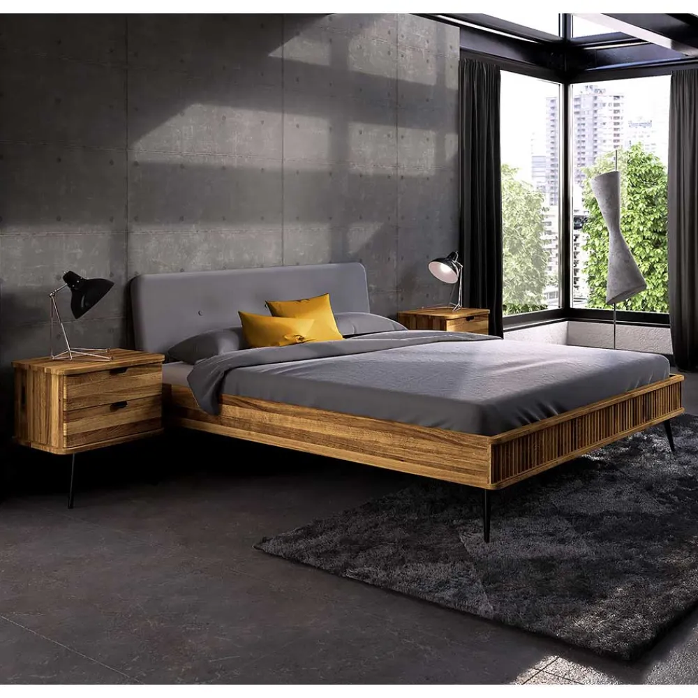 Clearance Hochwertiges Bett Clantica Doppelbetten|Massivholzbetten