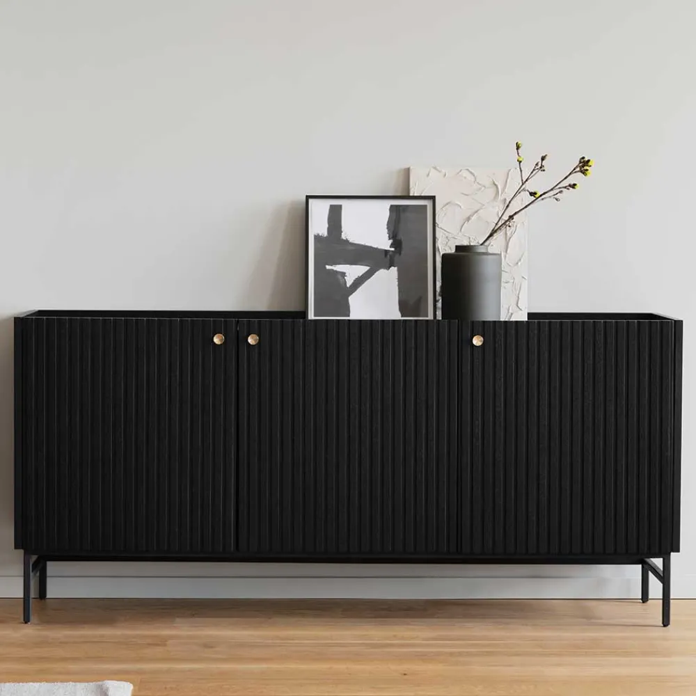 New Hochwertiges Sideboard Shian Massivholzmöbel|Küchenkommode