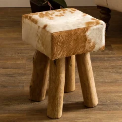 Hocker mit Fell Urak*Pharao24